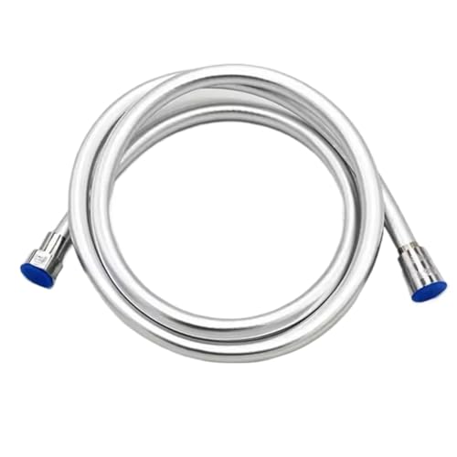 Badezimmer-Duschschlauch, Handbrause, Wasserrohr-Armaturen, Ersatz-Duschkopfschlauch für Badarmaturen(Sliver,2.0M) von BOJHGO