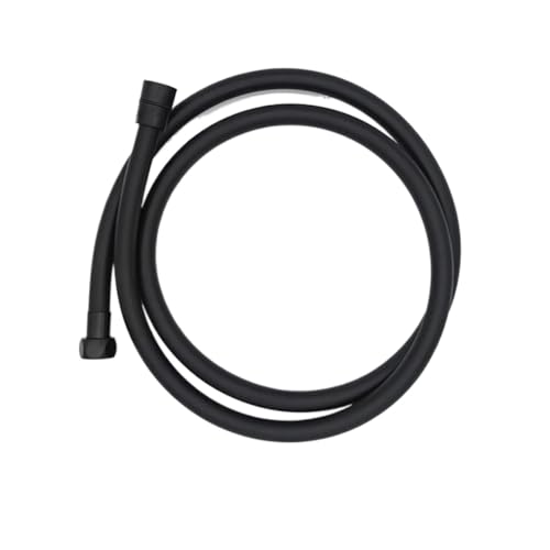Badezimmer PVC Flexibler Duschschlauch WC Bidet Handbrauseschlauch 150CM für Badarmaturen(Black) von BOJHGO