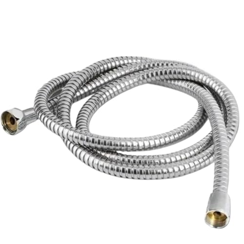 Rohre Armaturen Bad Zubehör Dusche Schlauch for Edelstahl Halter Wasser Rohr Kopf für Badarmaturen(1.5M) von BOJHGO