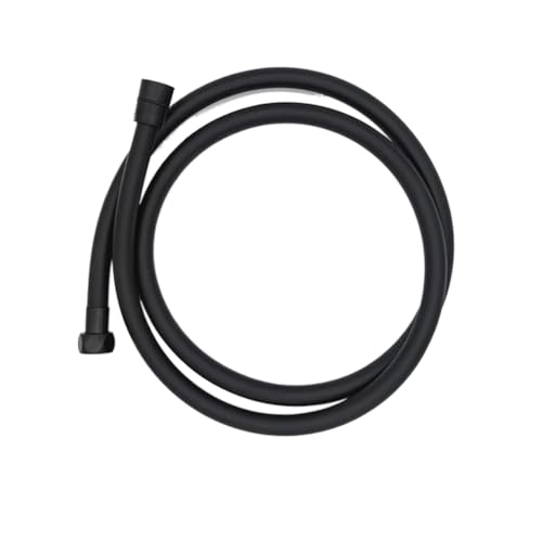 Sanitär PVC Flexibler Wasserschlauch Dusche Toilette Bidet Shattaf Sprayer 1,5 m für Badarmaturen(Black) von BOJHGO
