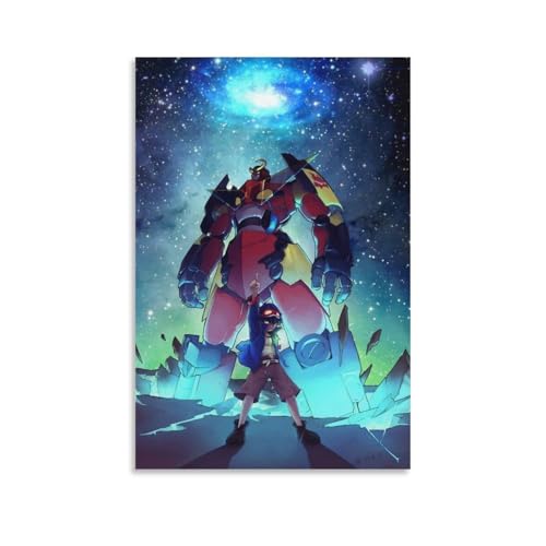 BOJIE Gurren Lagann Anime-Poster (34), Wandkunst, Poster, Drucke, Heimdekoration, Bild, Leinwand, Gemälde, Poster, 20 x 30 cm von BOJIE