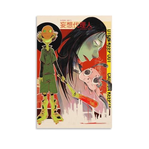 BOJIE Paranoia Agent Anime-Poster (23), Poster, Gemälde, Leinwand, Wandkunst, Wohnzimmer, Poster, Gemälde, 20 x 30 cm von BOJIE
