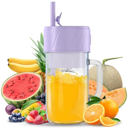 Mixer Smoothie Maker, Smoothie Mixer Klein, Mini Tragbarer Blender, Tragbarer Mixer USB, Smoothie-Maker to go, Standmixer 400ML, BPA-frei, PulseMotion &BlendPro Technologie von BOJYS