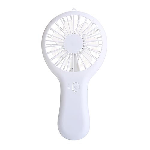 BOKIOESDE USB Ladeventilator – tragbarer Handventilator für Büro oder Reisen, Kunststoffventilator, tragbarer Kleiner USB, praktisches Sommergeschenk, Weiss von BOKIOESDE