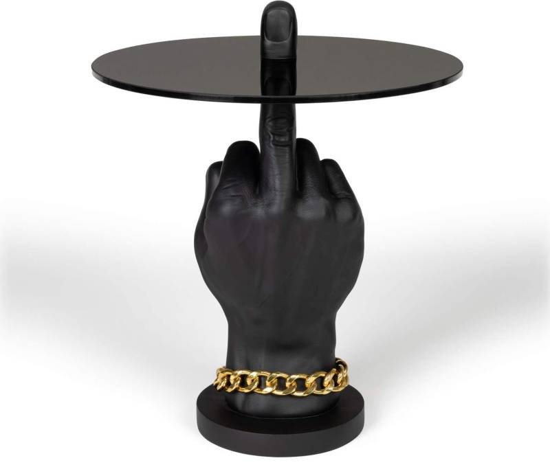 Beistelltisch Mittelfinger FOTHER MUCKER BLACK von BOLD Monkey von BOLD Monkey