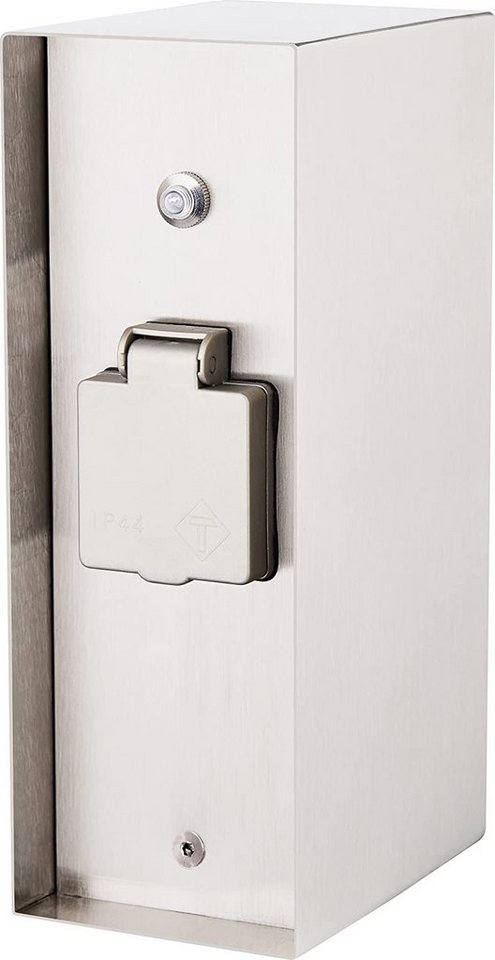 BOLD Gartensteckdose ORIO, Lichtsensor, 3-fach Stecker, Wasserdicht nach IP44 von BOLD