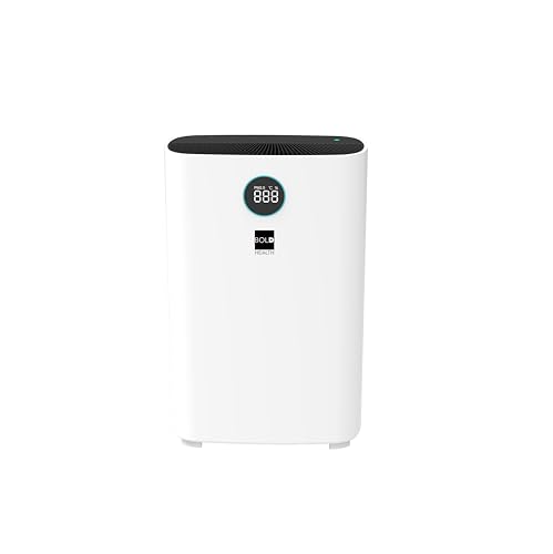 BOLD Luftreiniger - True Hepa 13 Feinstaub-Filter, Ionisator, 4-fach Filter, Smart Home App (31m² | Allergiker geeignet | 99,97% Effektivität | Nachtmodus | UVC-Desinfektion | Automatisierbar) 10647 von BOLD