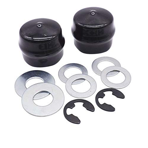 BOLEWIN Rasentraktor Vorderradachse, Hardware-Kit, Radkappe, Unterlegscheiben, E-Clip 104757X428 121749X 532188967 R27434 für Craftsman Poulan Husqvarna von BOLEWIN