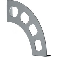 5 x regalhalter boomerang 180x190 mm silber von BOLIS ITALIA