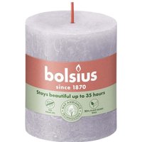 Rustik Stumpenkerze gefrorener lavendel, Höhe 8 cm, ø 6,8 cm Stumpen- und Kugelkerzen - Bolsius von BOLSIUS