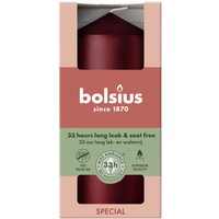 Bolsius Stumpenkerze metallic rot 12 cm Ø 5,8 cm von BOLSIUS