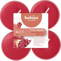 Bolsius Duftteelichte Maxi Granatapfel Höhe 1,17 cm Ø 4,5 cm, 6er Pack Teelicht von BOLSIUS