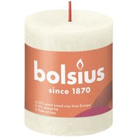 Bolsius - Rustik Stumpenkerze weiche perle, Höhe 8 cm, ø 6,8 cm Stumpen- und Kugelkerzen von BOLSIUS