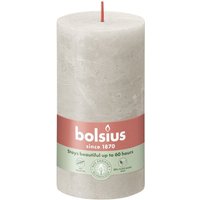 Rustik Stumpenkerze rustik sandgrau, Höhe 13 cm, ø 6,8 cm Stumpen- und Kugelkerzen - Bolsius von BOLSIUS