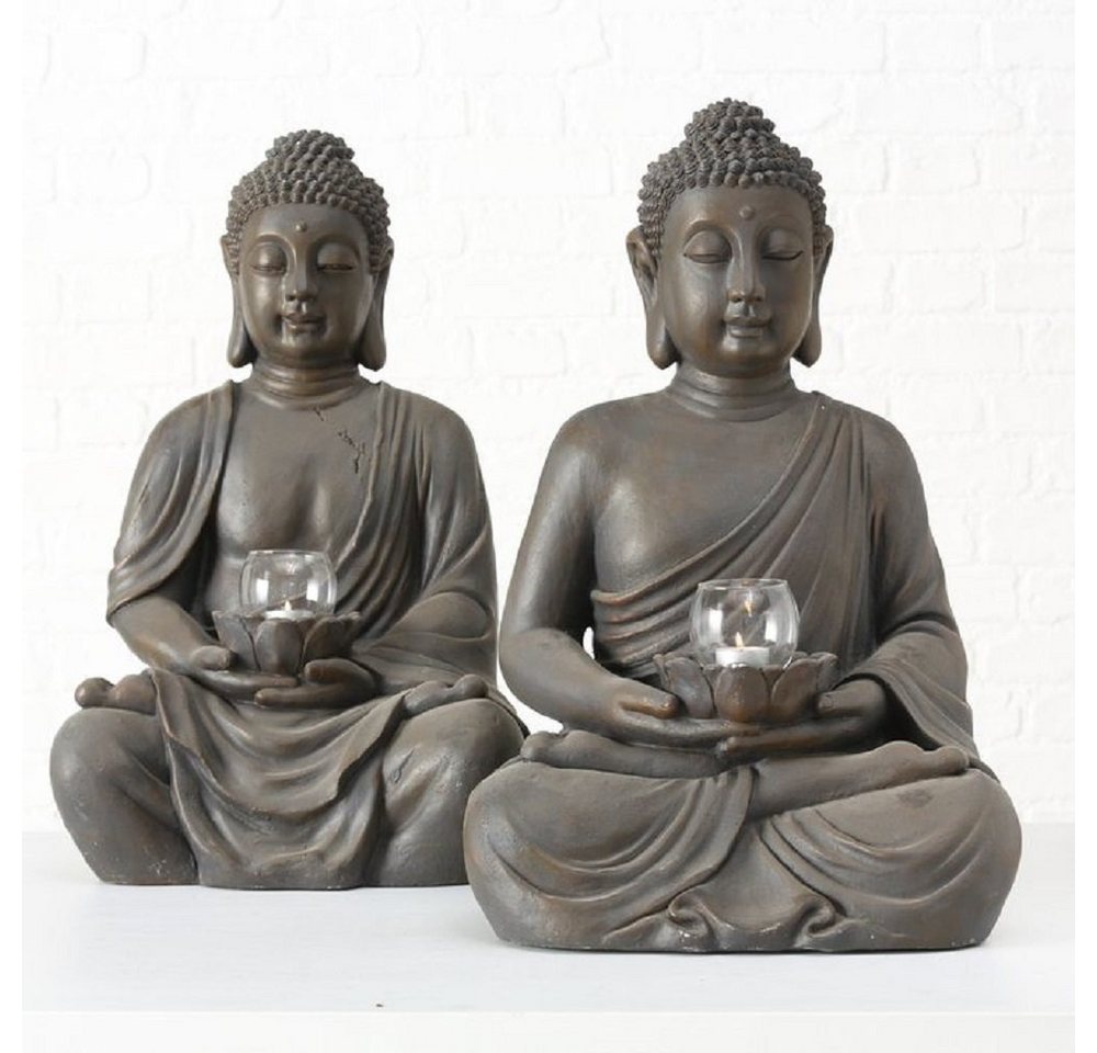 BOLTZE GRUPPE GmbH Windlicht Buddha mit Windlicht H:ca.61cm. Stückpreis von BOLTZE GRUPPE GmbH