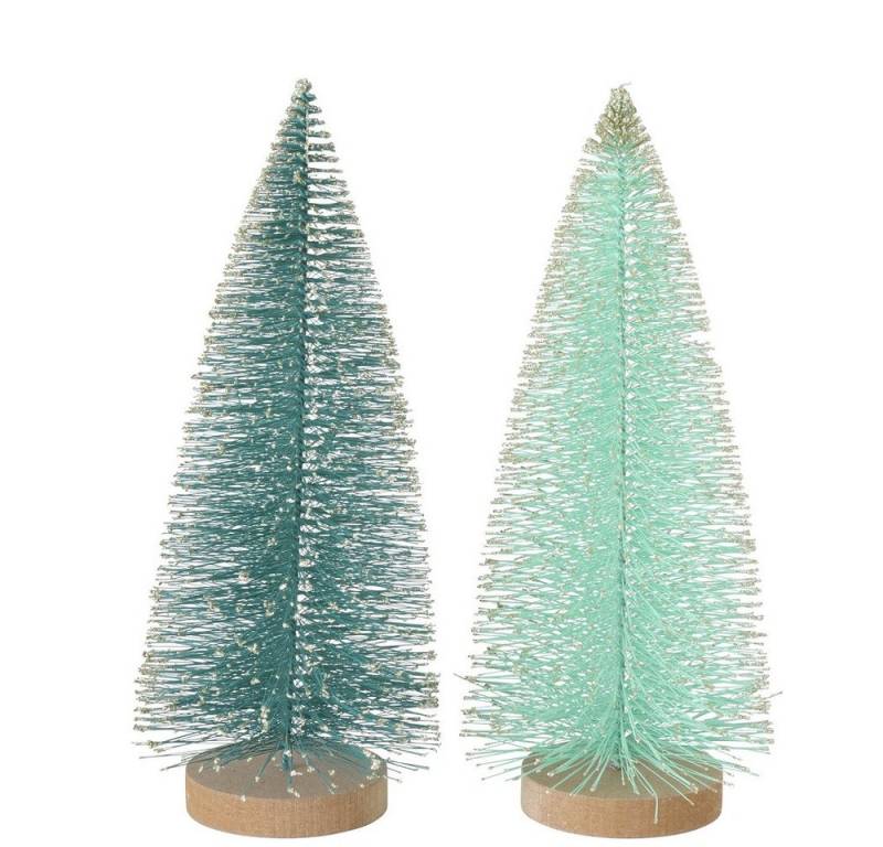 BOLTZE GRUPPE GmbH Dekobaum Dekoaufsteller Tarvo Weihnachtsbaum H 22 cm grün Kunststoff 2er Set von BOLTZE GRUPPE GmbH