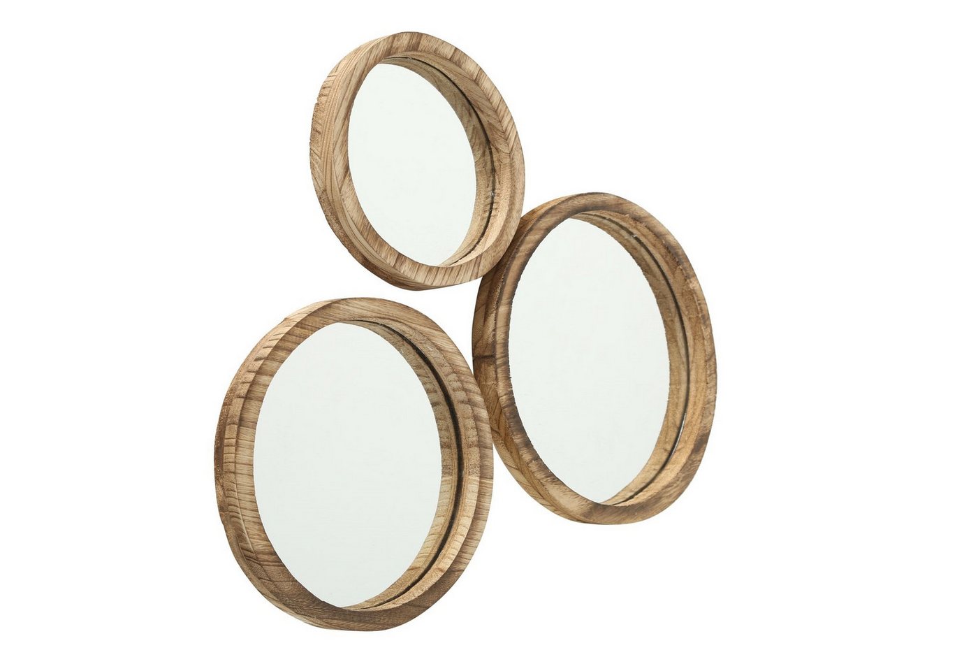 BOLTZE GRUPPE GmbH Dekospiegel Spiegel Jones Wandspielgel rund Holzoptik Blauglockenbaum 3er Set BOLTZE GRUPPE GmbH Dekospiegel Spiegel Jones Wandspielgel rund Holzoptik Blauglockenbaum 3er Set von BOLTZE GRUPPE GmbH
