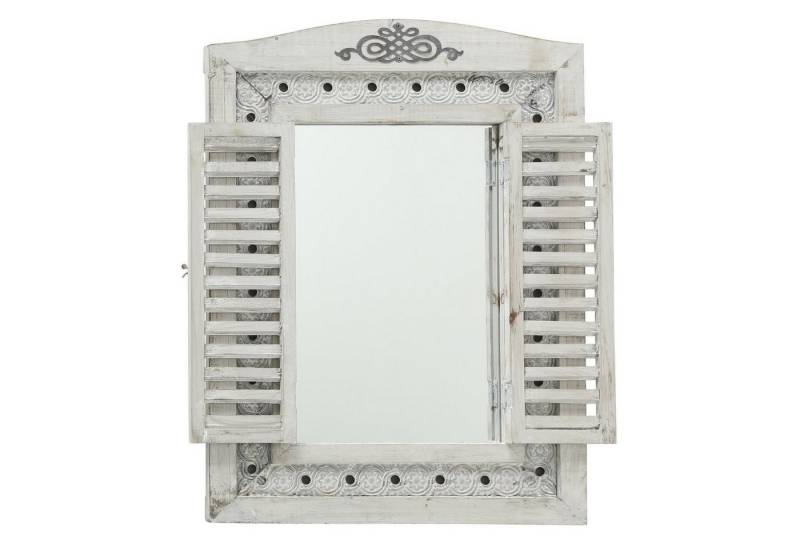 BOLTZE GRUPPE GmbH Dekospiegel Spiegel Lindsay mit Fensterläden H 73cm Tanne Grau von BOLTZE GRUPPE GmbH