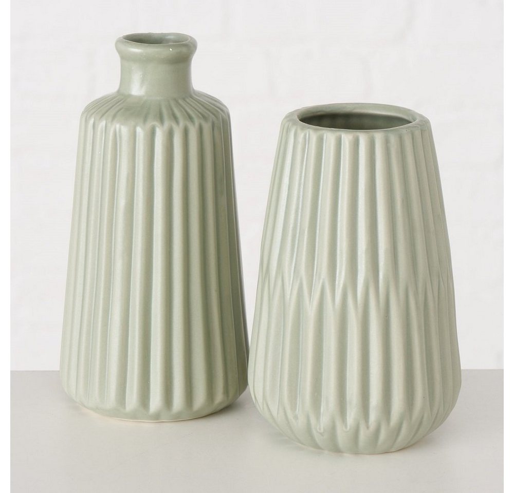 BOLTZE GRUPPE GmbH Dekovase Vase Blumenvase Porzellan Esko hellgrün H 18 cm oval 2er Set BOLTZE GRUPPE GmbH Dekovase Vase Blumenvase Porzellan Esko hellgrün H 18 cm oval 2er Set von BOLTZE GRUPPE GmbH