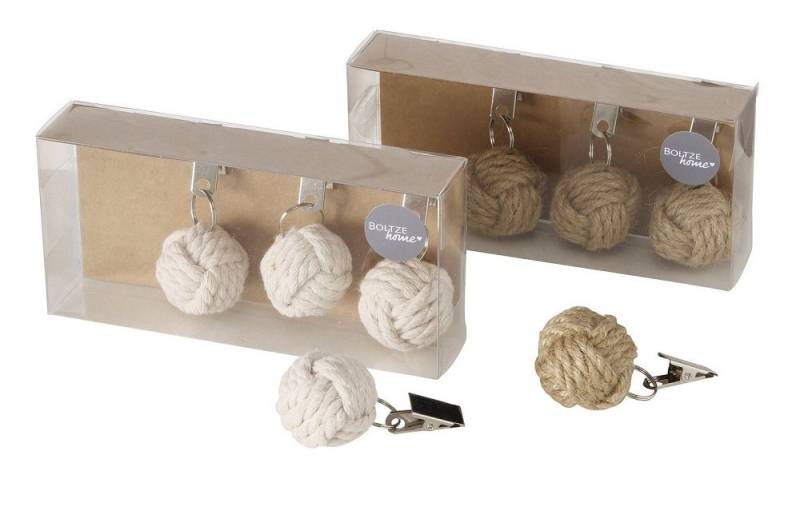 BOLTZE GRUPPE GmbH Hussenbefestigung Tischdeckenbeschwerer weiß oder natur 4-tlg. Set von BOLTZE GRUPPE GmbH