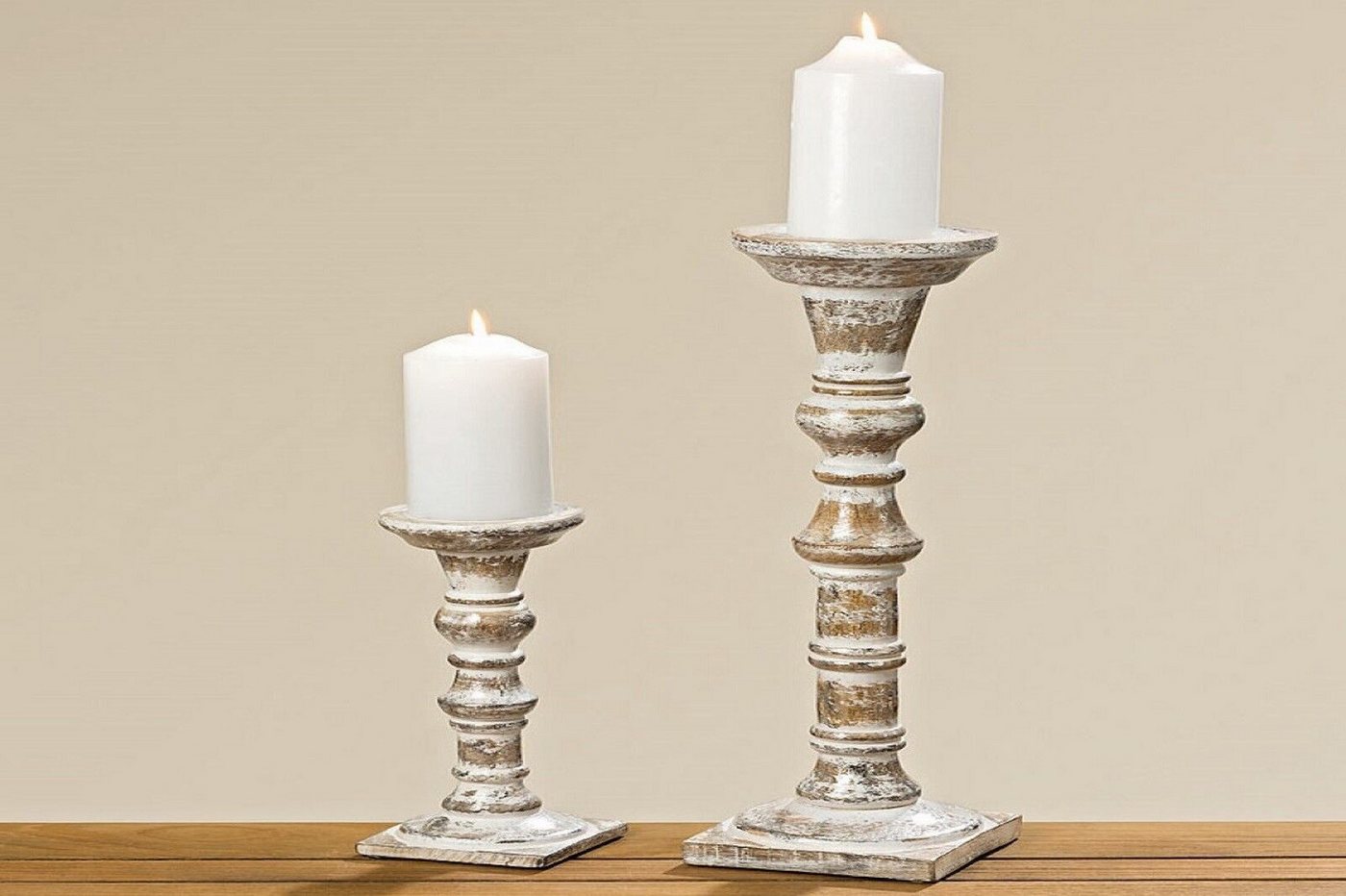 BOLTZE GRUPPE GmbH Kerzenleuchter Kerzenleuchter Cynti H25cm Mango weiss BOLTZE GRUPPE GmbH Kerzenleuchter Kerzenleuchter Cynti H25cm Mango weiss von BOLTZE GRUPPE GmbH