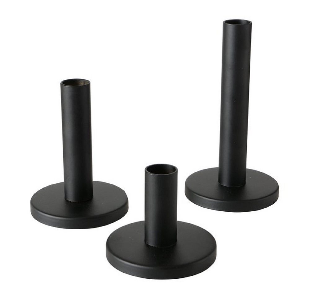 BOLTZE GRUPPE GmbH Kerzenständer Kerzenleuchter Kerzenständer Malko Metall H 16cm 3-teilig von BOLTZE GRUPPE GmbH