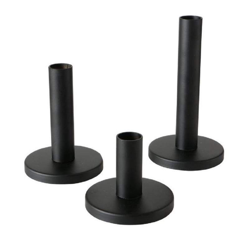 BOLTZE GRUPPE GmbH Kerzenständer Kerzenleuchter Kerzenständer Malko Metall H 16cm 3-teilig von BOLTZE GRUPPE GmbH