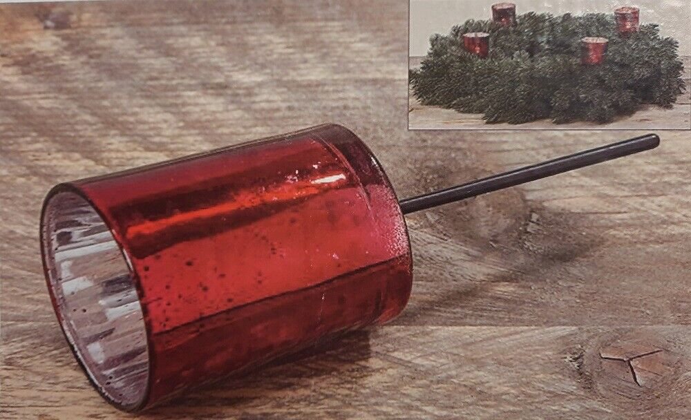 BOLTZE GRUPPE GmbH Kerzenhalter Kerzenhalter zum Stecken Kerzenpicks für Adventskranz 4er-Set rot BOLTZE GRUPPE GmbH Kerzenhalter Kerzenhalter zum Stecken Kerzenpicks für Adventskranz 4er-Set rot von BOLTZE GRUPPE GmbH