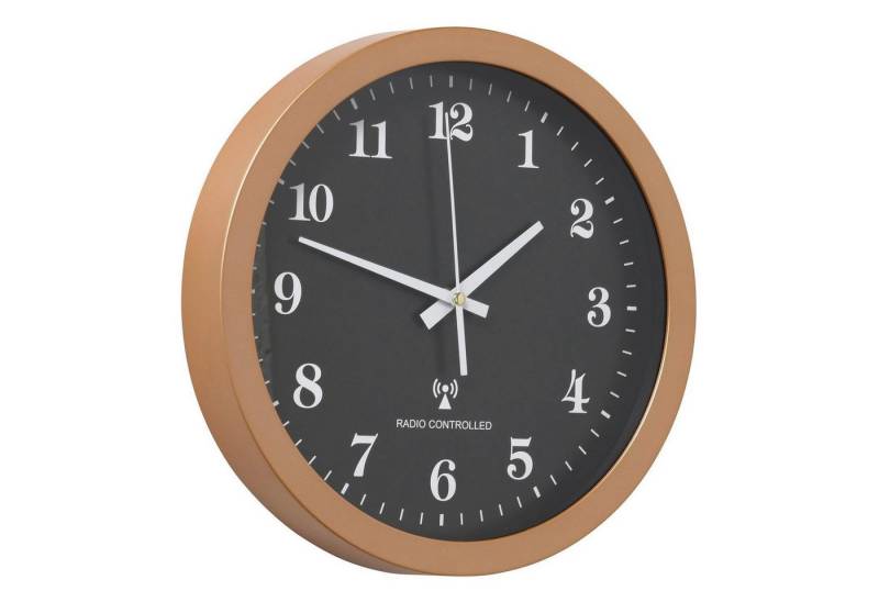 BOLTZE GRUPPE GmbH Wanduhr VIRAL, Ø 30 cm, Schwarz Kunststoff von BOLTZE GRUPPE GmbH