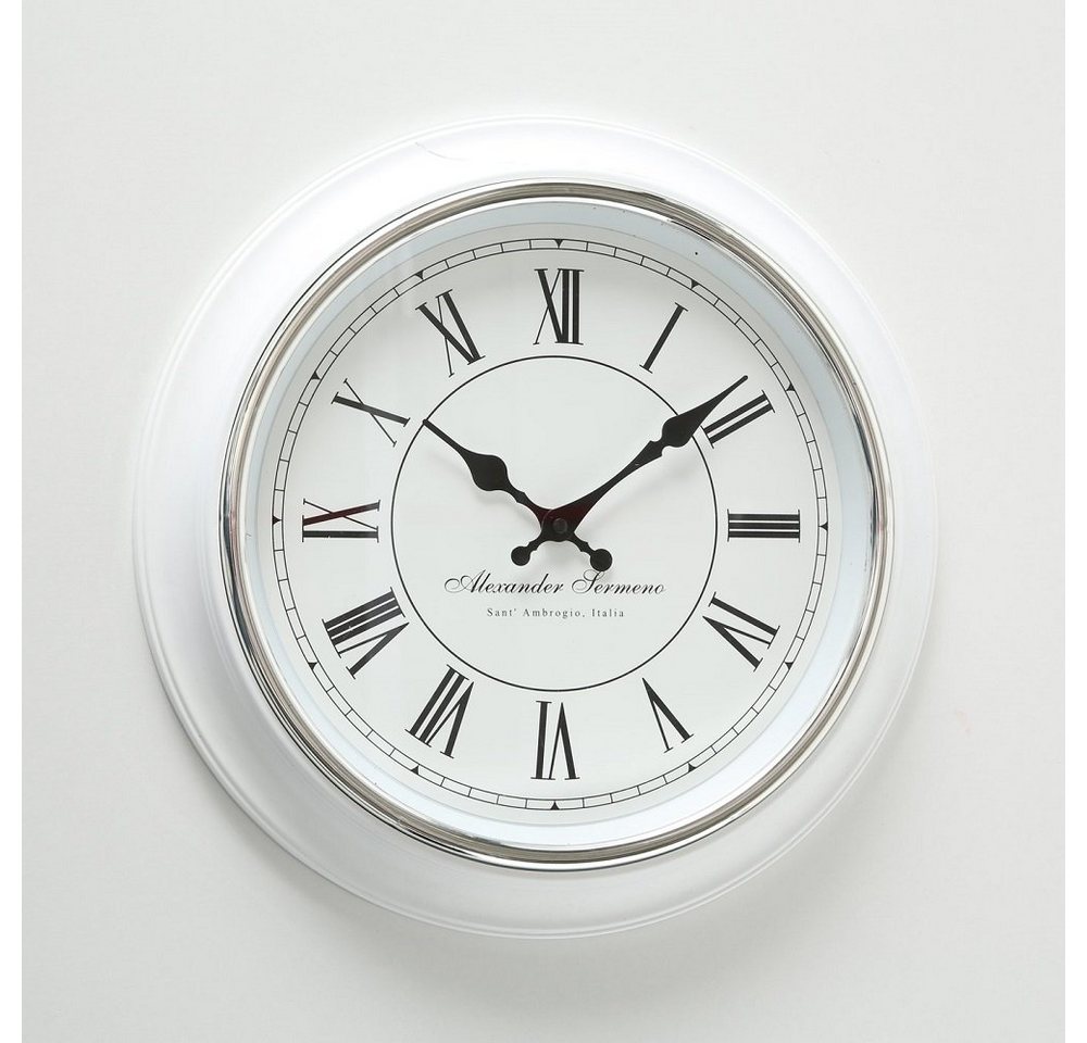 BOLTZE GRUPPE GmbH Wanduhr Wanduhr Analog Kunststoff weiß Retro Look von BOLTZE GRUPPE GmbH