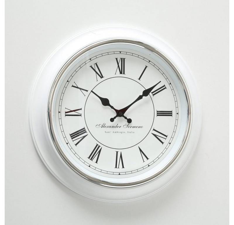 BOLTZE GRUPPE GmbH Wanduhr Wanduhr Analog Kunststoff weiß Retro Look von BOLTZE GRUPPE GmbH