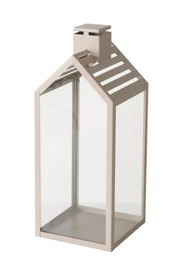 BOLTZE GRUPPE GmbH Windlicht Laterne CODY, H 35 cm, Beige, Metall, Glas, (1 St), pulverbeschichtet von BOLTZE GRUPPE GmbH