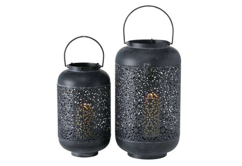 BOLTZE GRUPPE GmbH Windlicht Windlicht Diona Eisen Glas Ornament H.35/45 Ø.20/22 cm 2er Set BOLTZE GRUPPE GmbH Windlicht Windlicht Diona Eisen Glas Ornament H.35/45 Ø.20/22 cm 2er Set von BOLTZE GRUPPE GmbH