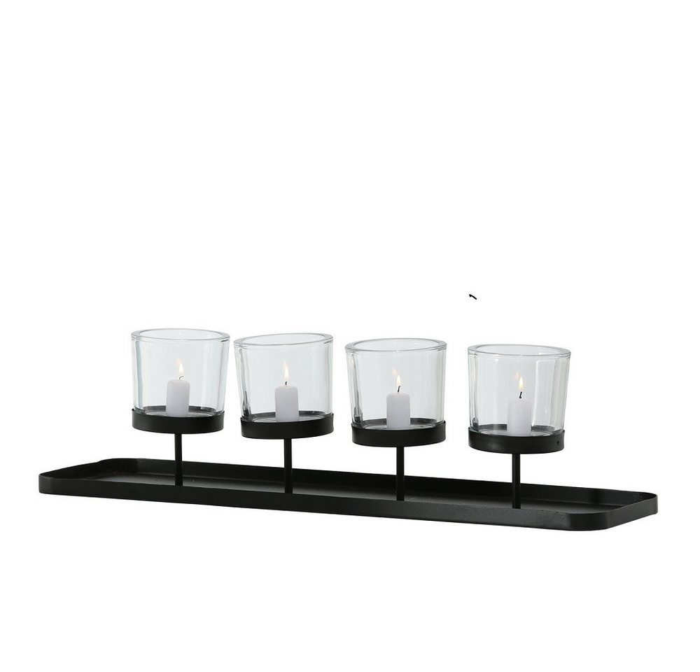 BOLTZE GRUPPE GmbH Windlicht Windlicht Malina Eisen schwarz L 79 cm von BOLTZE GRUPPE GmbH
