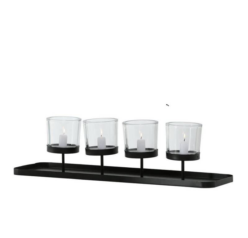 BOLTZE GRUPPE GmbH Windlicht Windlicht Malina Eisen schwarz L 79 cm von BOLTZE GRUPPE GmbH