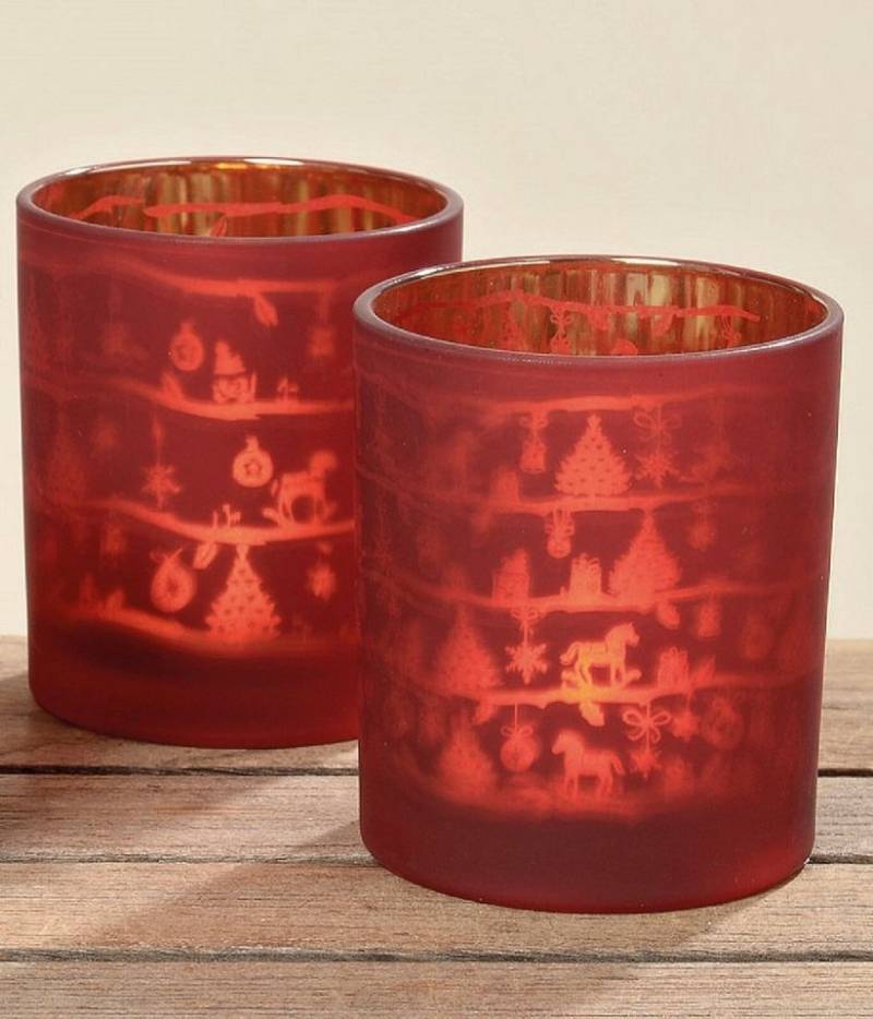 BOLTZE GRUPPE GmbH Windlicht Windlicht Marlitt Glas lackiert rot H 10 cm 2er Set BOLTZE GRUPPE GmbH Windlicht Windlicht Marlitt Glas lackiert rot H 10 cm 2er Set von BOLTZE GRUPPE GmbH