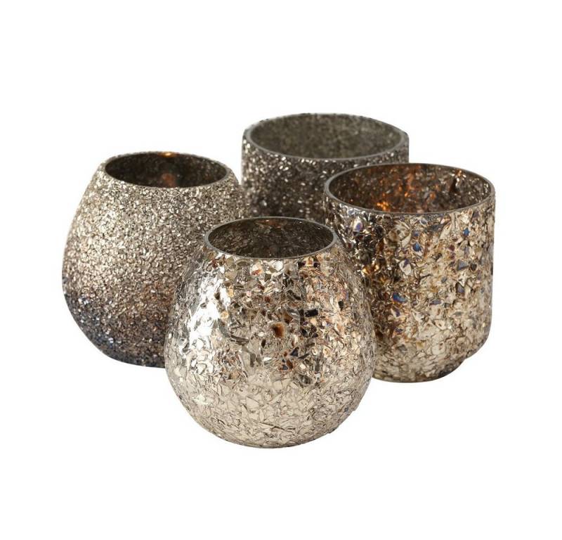 BOLTZE GRUPPE GmbH Windlicht Windlicht Plato H 10 cm bronze Glas nostalgisch lackiert Stückpreis von BOLTZE GRUPPE GmbH