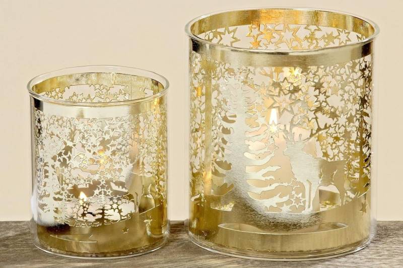 BOLTZE GRUPPE GmbH Windlicht Windlicht Slaja Glas Hirsch 2 sortiert H8/10cm Metall gold 2er Set BOLTZE GRUPPE GmbH Windlicht Windlicht Slaja Glas Hirsch 2 sortiert H8/10cm Metall gold 2er Set von BOLTZE GRUPPE GmbH
