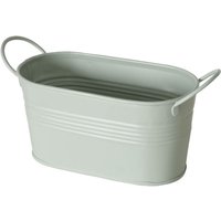 Blumentopf lingo, verzinkt, länglich, 20 x 8,5 x 9,5 cm von BOLTZE GRUPPE