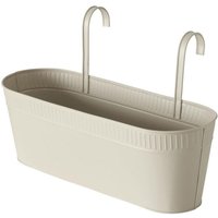 Boltze Gruppe - Blumentopf zum Aufhängen tamina, 43 x 19 cm, Metall, beige von BOLTZE GRUPPE