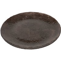 Boltze Gruppe - Dekorativer Teller aus Glas maroni, ø 32 cm von BOLTZE GRUPPE
