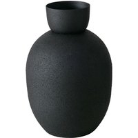 Boltze Gruppe - Schwarze Vase aus Metall maynar, 17 cm von BOLTZE GRUPPE