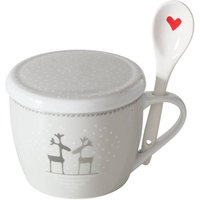 Weihnachtstasse Jumbo mit Deckel und Löffel lovelies, 600 ml von BOLTZE GRUPPE