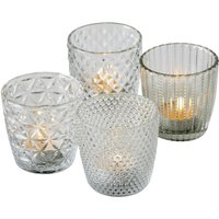 Boltze Windlicht Set Marilu 4-teilig (Transparent, Gläser für Kerzen) 1014419 von BOLTZE GRUPPE