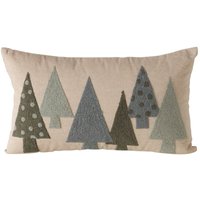 Dekoratives Kissen mit Tannenbäumen aus Bouclé MALI, 30 x 50 cm von BOLTZE GRUPPE