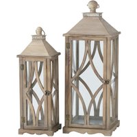 Holzlaterne karol, groß, 2er-Set Holzlaterne karol, groß, 2er-Set von BOLTZE GRUPPE