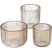 Kerzenhalter aus Glas in drei Größen sikel von BOLTZE GRUPPE