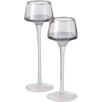 Boltze Gruppe - Kerzenhalter aus Glas smola, 20-23 cm, 2er-Set von BOLTZE GRUPPE