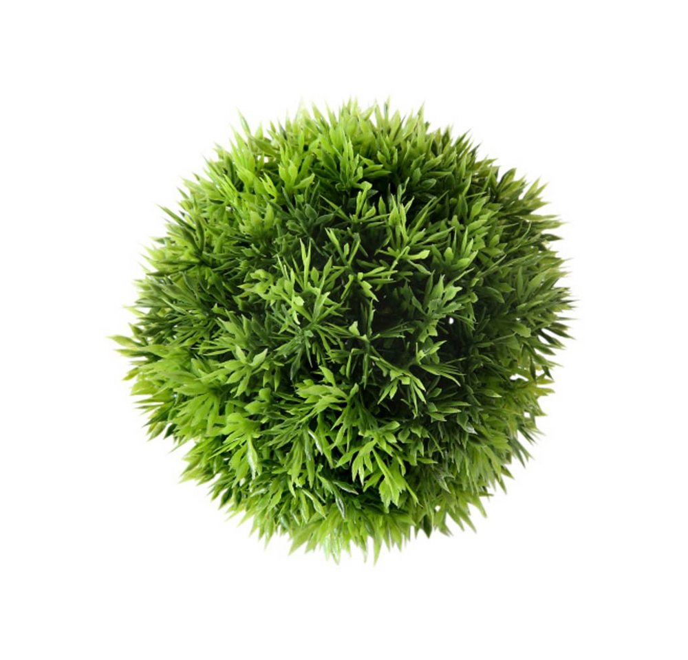 BOLTZE Blumentopf Dekopflanze GRASBALL grün aus Kunststoff Kunstpflanze Gras outdoorgeeignet D15cm von BOLTZE
