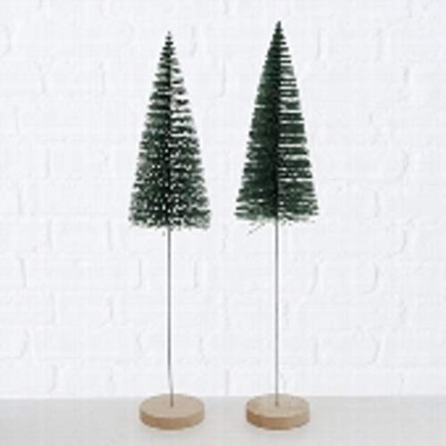 BOLTZE Deko Baum Bäumchen Dekoaufsteller H 40 cm grün Kunststoff 2er Set von BOLTZE